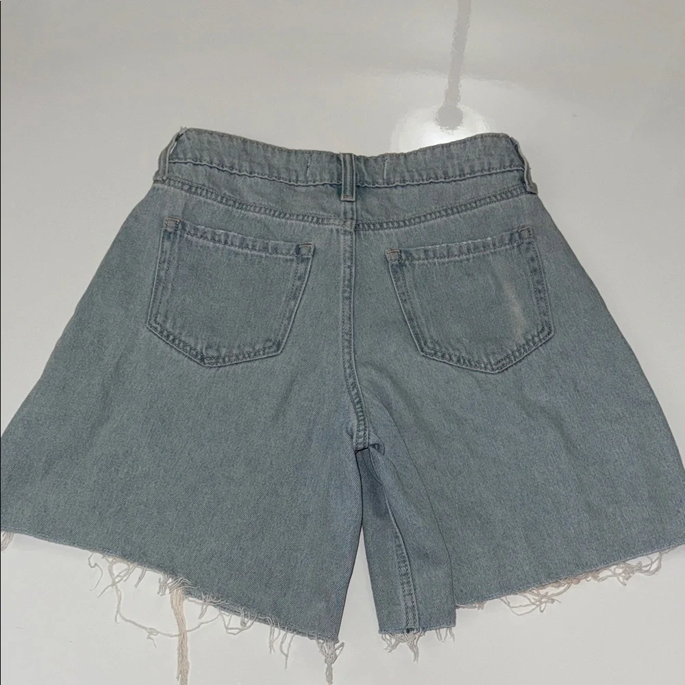Hollister California High Rise Vintage Baggy Denim Shorts W25